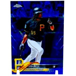 Josh Bell 2018 Topps Chrome Blue Wave Refractor /75 #78 MLB Pittsburgh Pirates